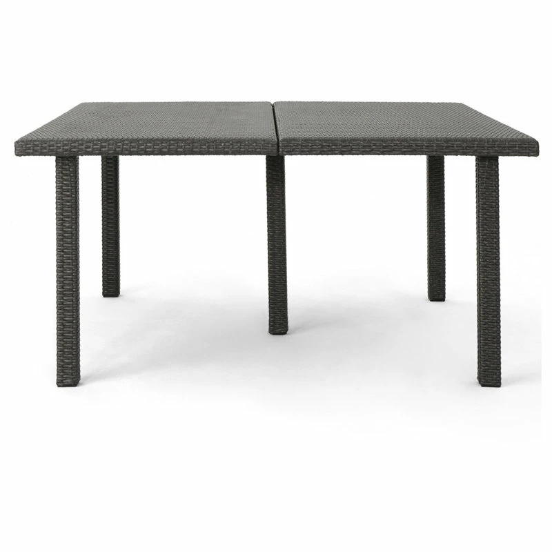 Best Sale ✨ GDFStudio GDF Studio 9-Piece Coral Outdoor Wicker Dining Set, Gray/Gray 🤩 - Image 12