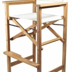 Cheapest 🧨 SeaTeak Teak Captain's Chair, White Seat Cover ⭐