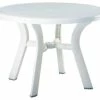 Top 10 🔔 Pemberly Row Transitional Plastic 42" Round Resin Patio Dining Table In White ✨