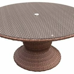 Wholesale 🎉 TKClassics TK Classics Laguna 60" Round Patio Dining Table In Caramel 🌟