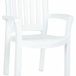 Buy 🔔 Compamia Sunshine Outdoor Dining Armchairs, Set Of 2, White 🛒