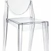 New 😀 Interior Trade Furniture Clear Acrylic Victoria-Style Ghost Side Chair, Single 👍