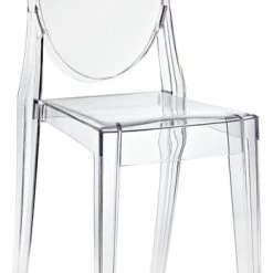 New 😀 Interior Trade Furniture Clear Acrylic Victoria-Style Ghost Side Chair, Single 👍